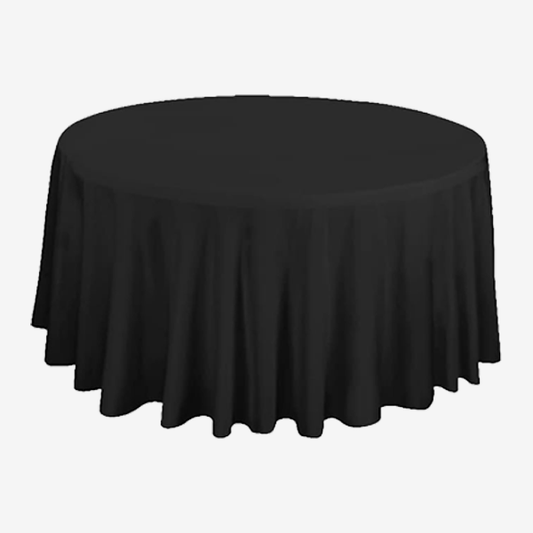 6 Pack Round Tablecloth Polyester Table Cloth 60 inch