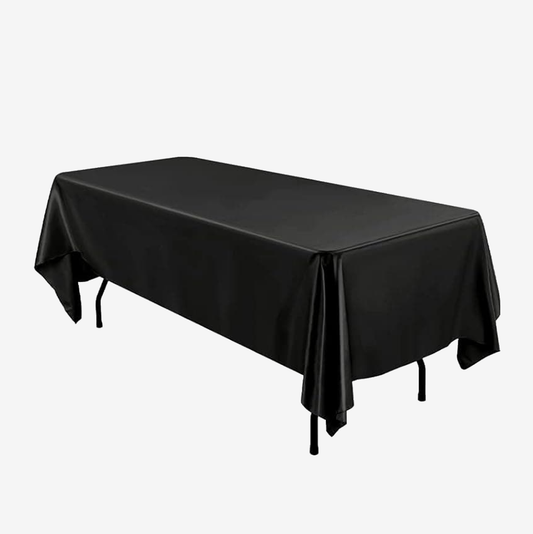 6 Pack Satin Tablecloth 57 x 108 Inch