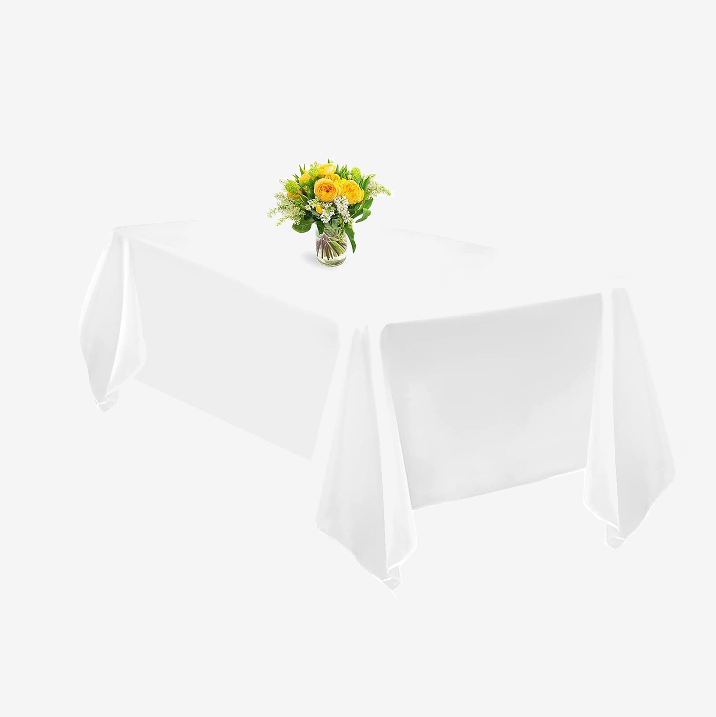 6 Packs Satin Tablecloth 57 x 108 Inch