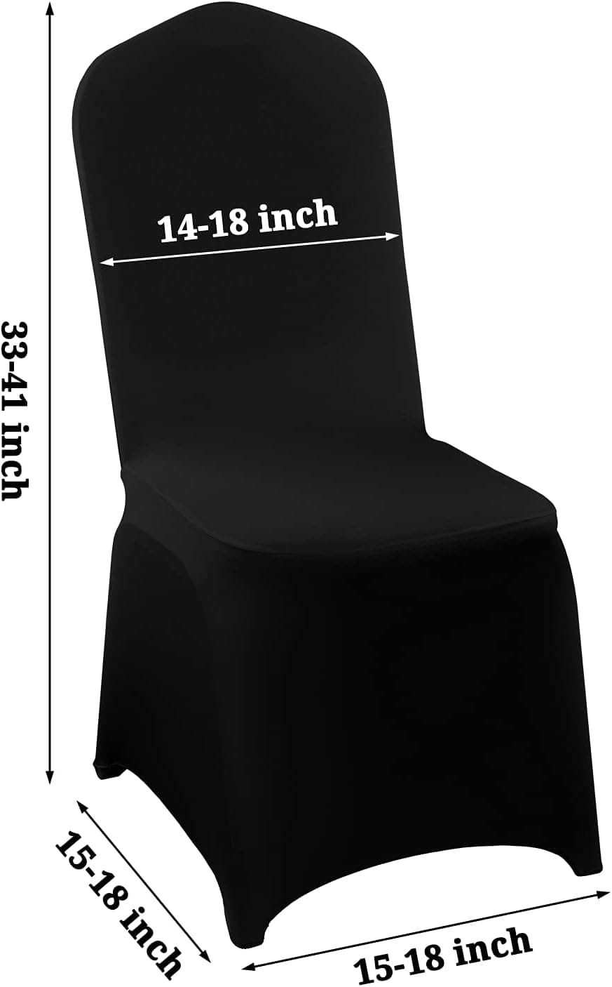 10/20 pcs Chair Covers Polyester Spandex Lycra Stretch Chair Cover Dining Room Wedding Chair Covers Universal Washable Protective Chair Covers for Wedding Party Banquet Decoration Covers