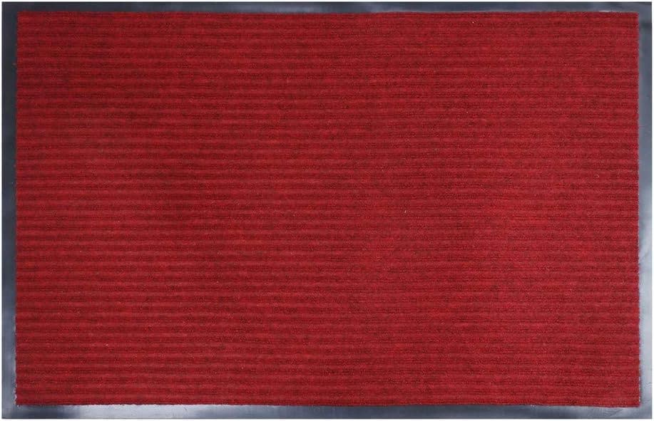 CKDLINS Profile Rubber Door Mat,Heavy Duty, Durable Doormat, Indoor and Outdoor, Waterproof, Easy Clean Shoe Scraper, Home Rug Welcome Mats for Entryway, Patio, Porch