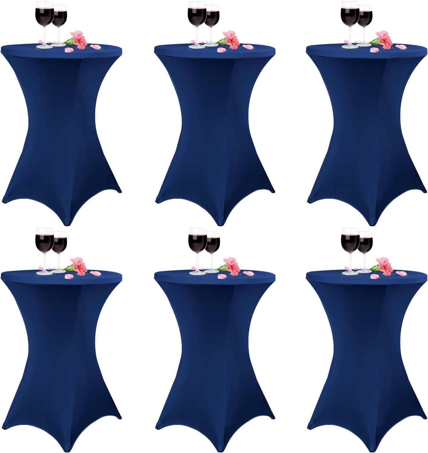 10 Pack Cocktail Round Tablecloth 32"x43"