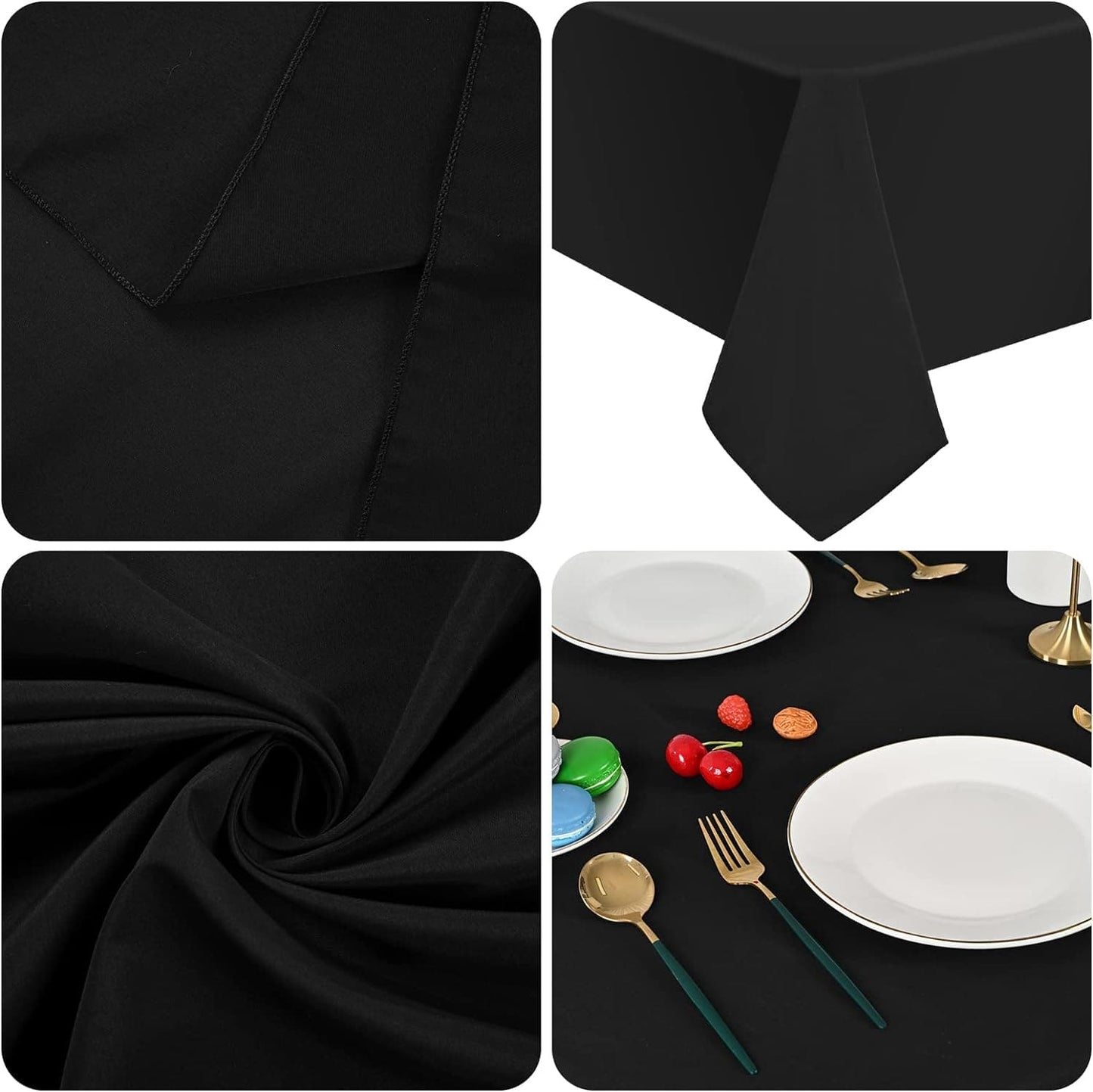 6 Pack Rectangle Tablecloth Polyester 60*126 inch