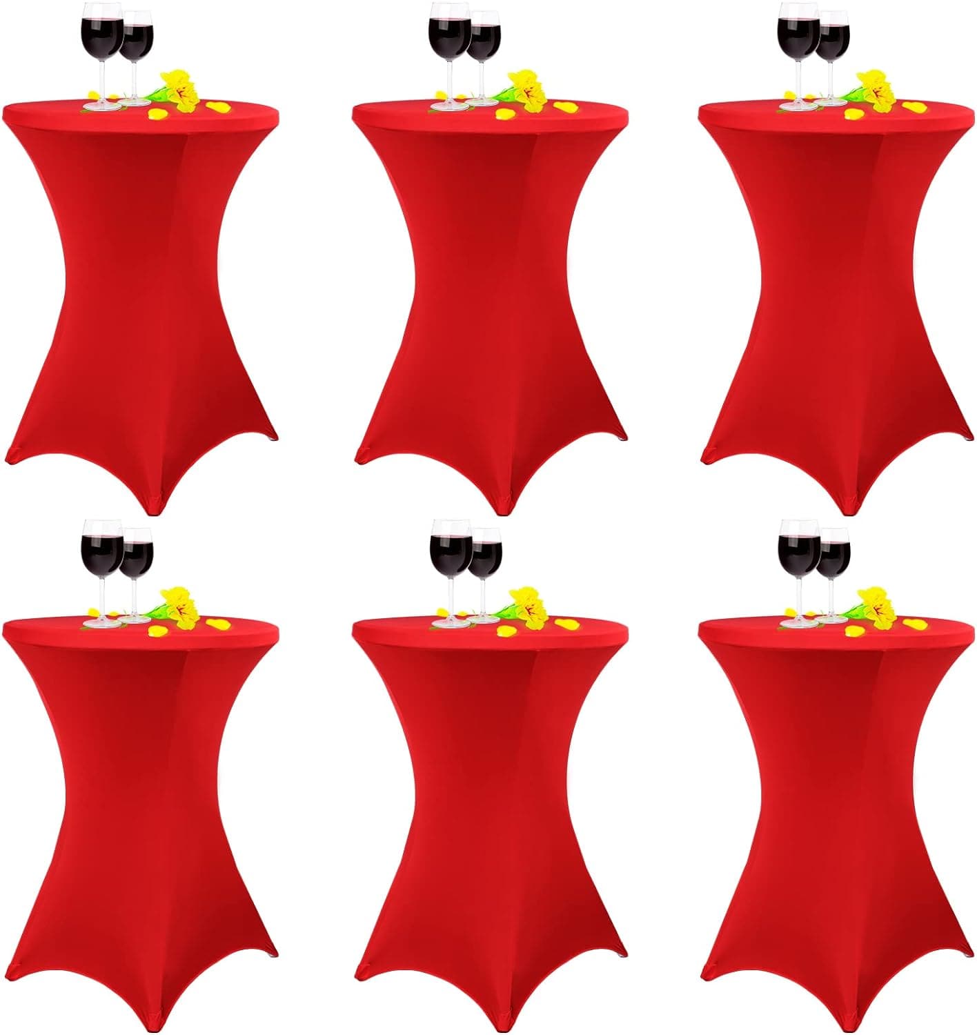 6 Pack Cocktail Corners Tablecloth 32"