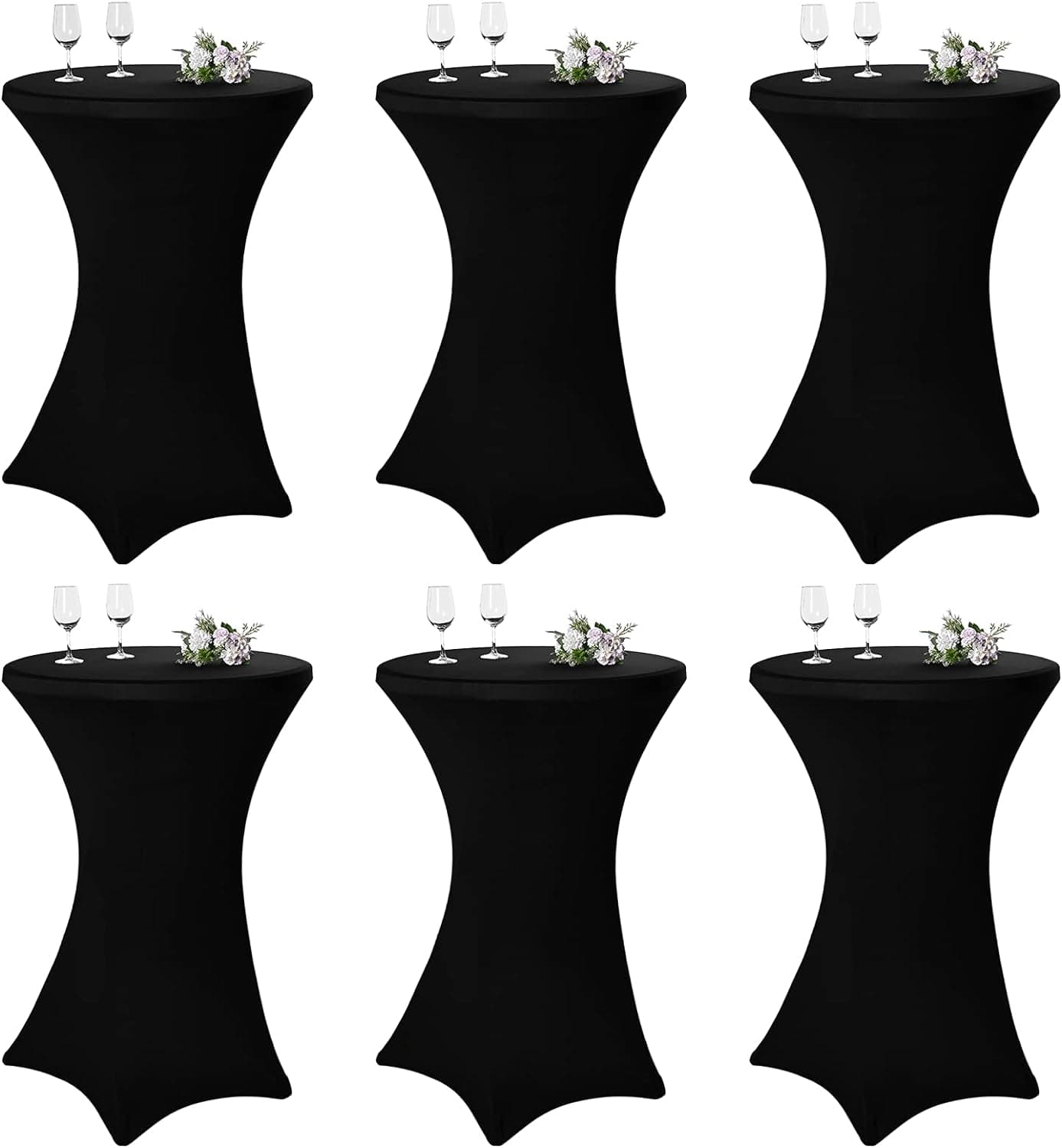 10 Pack Cocktail Round Tablecloth 32"x43"