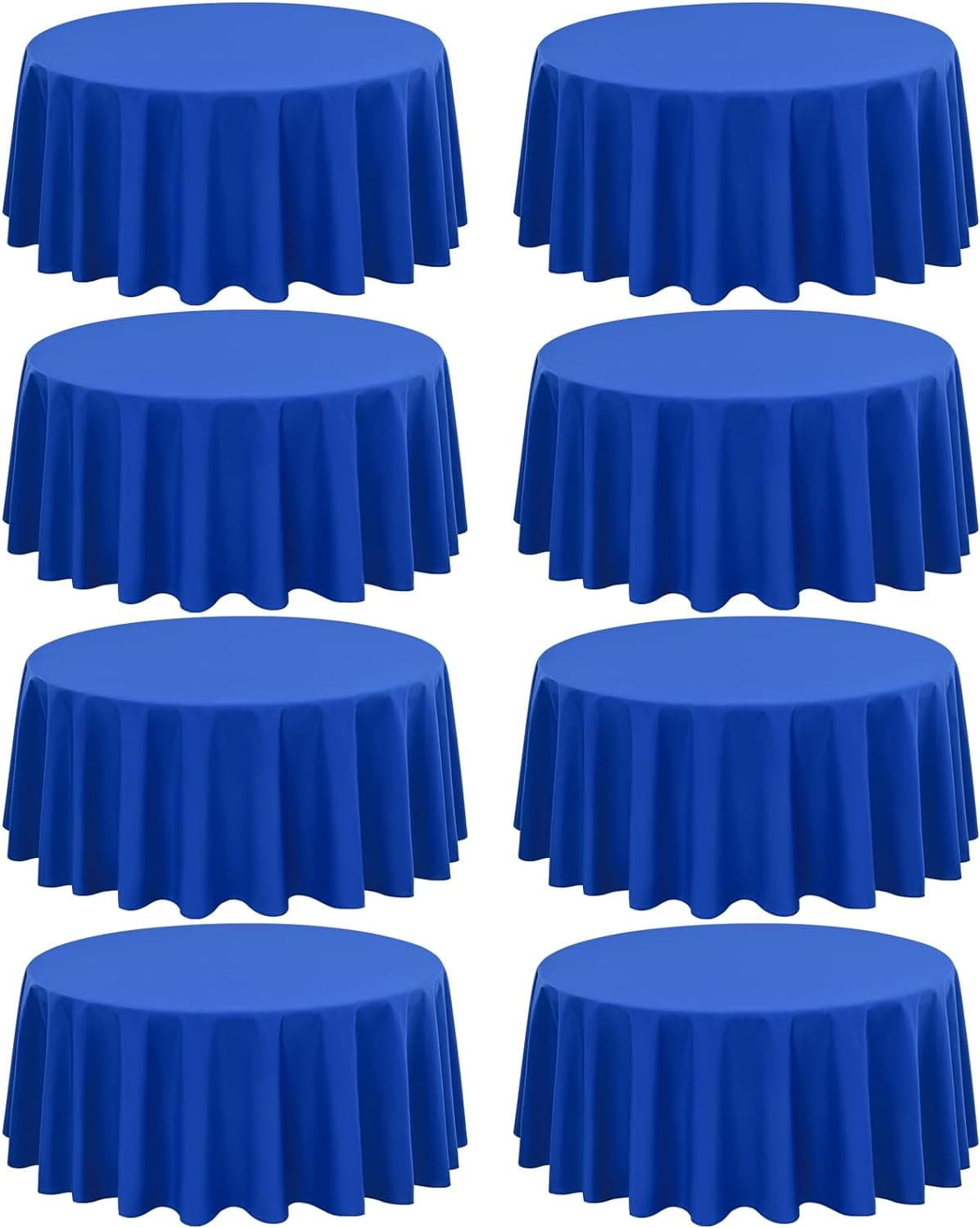 6 Pack Round Tablecloth Polyester Table Cloth 60 inch