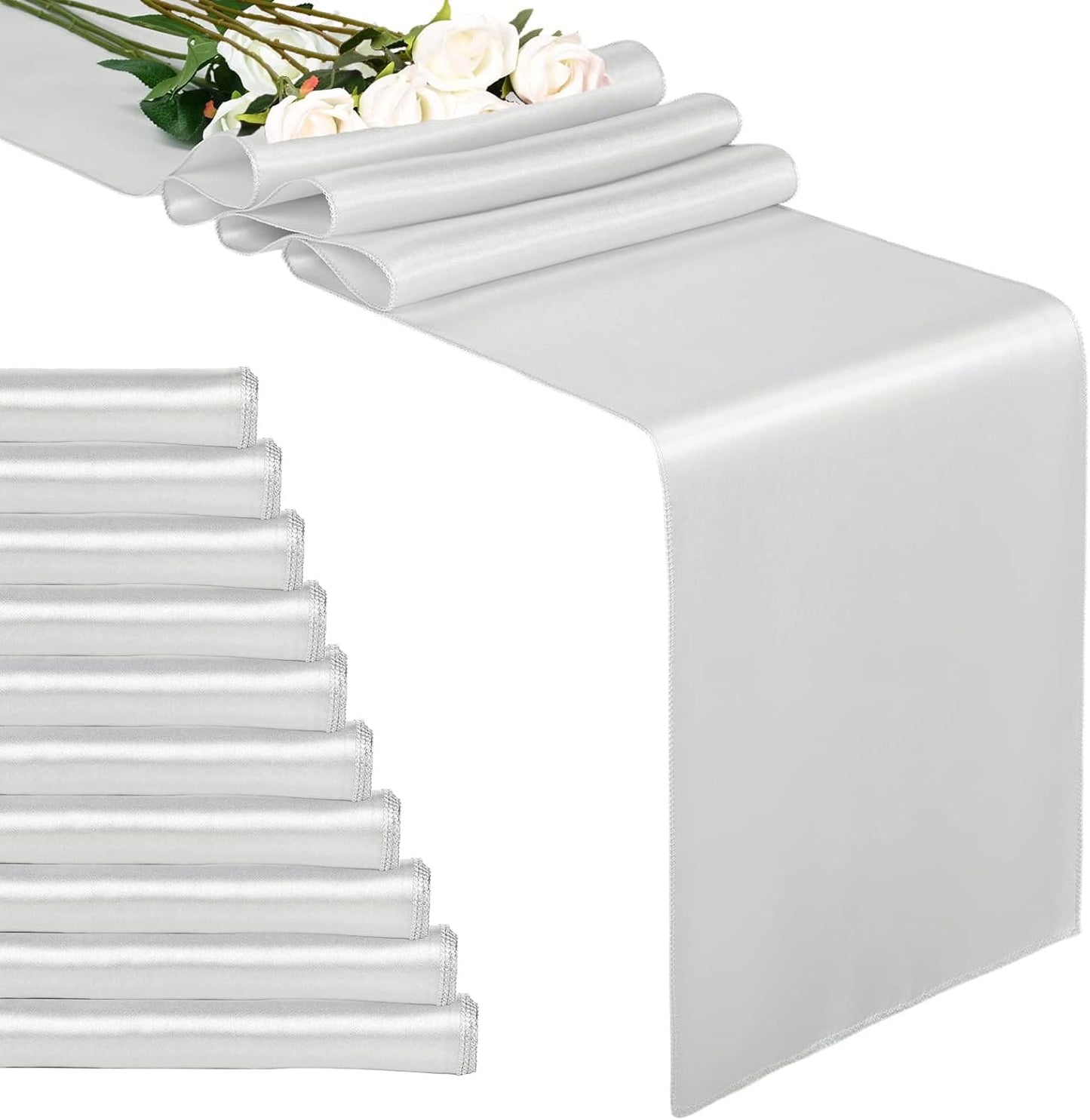 1 Pack 12 x 108 inches Satin Table Runners