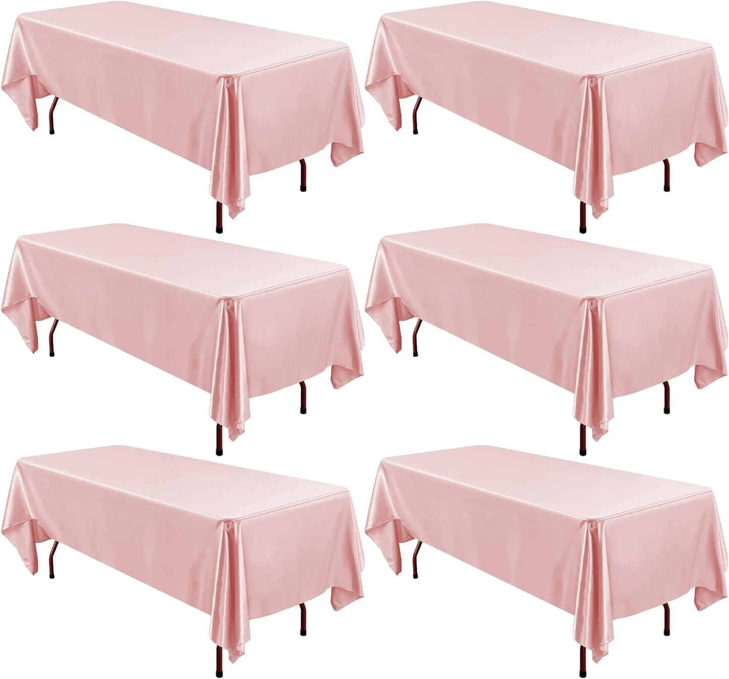 6/12 Pack Satin Tablecloth Rectangle