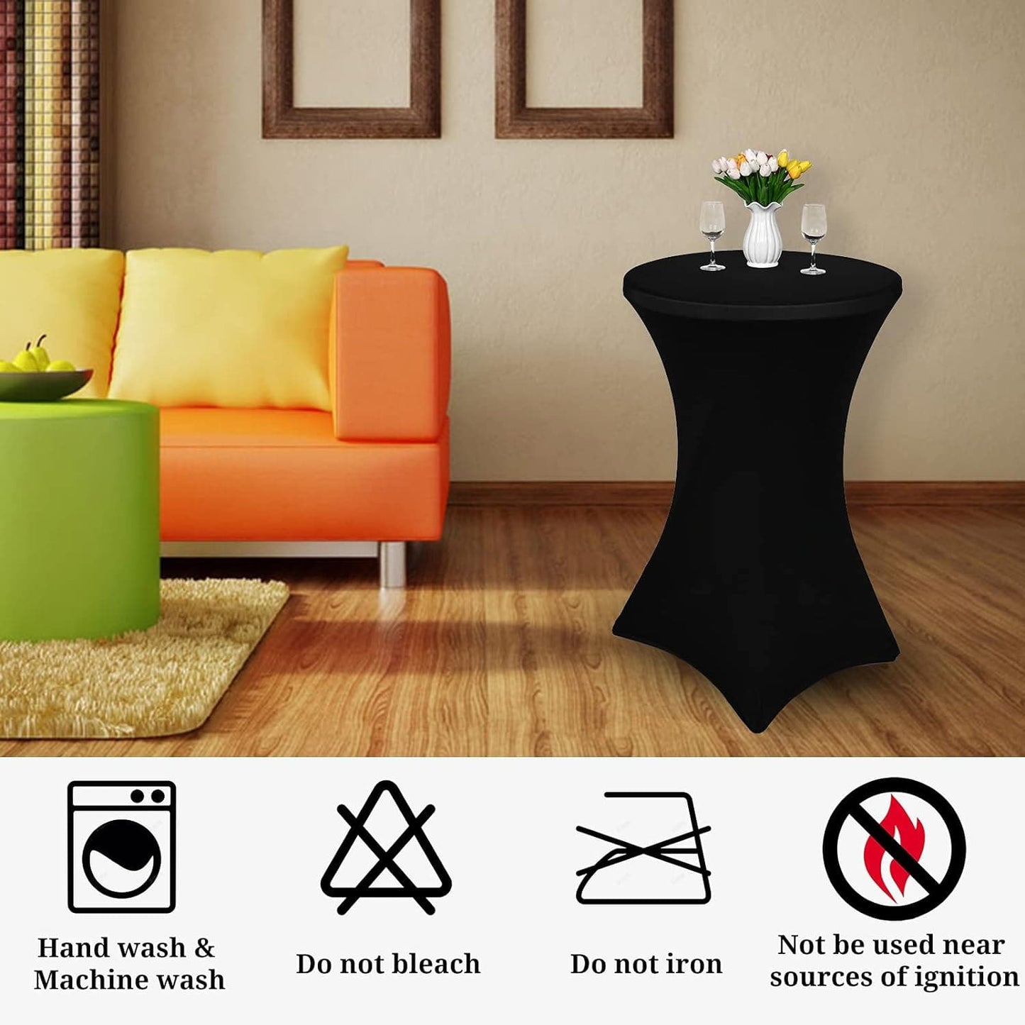 6 Pack 32"x43" Cocktail Tablecloth