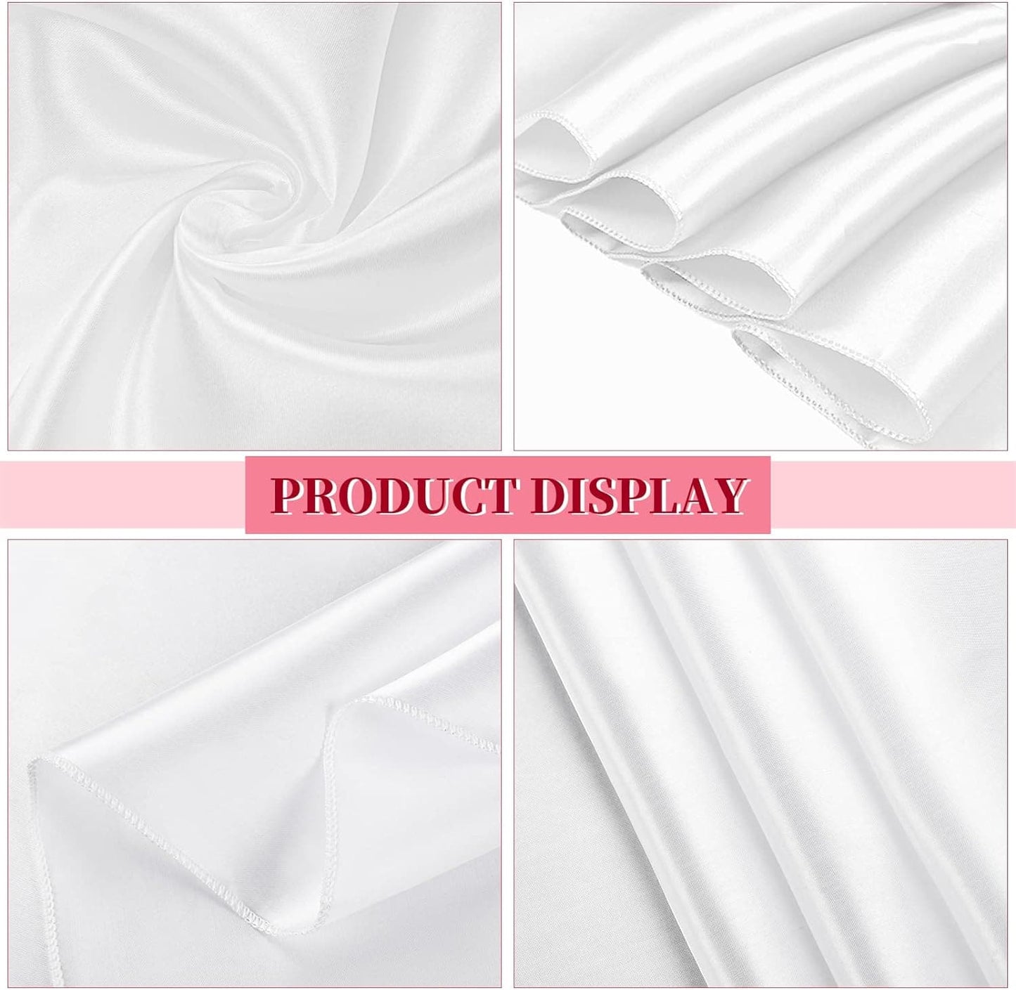 4 Packs Satin Tablecloth 108 Inch