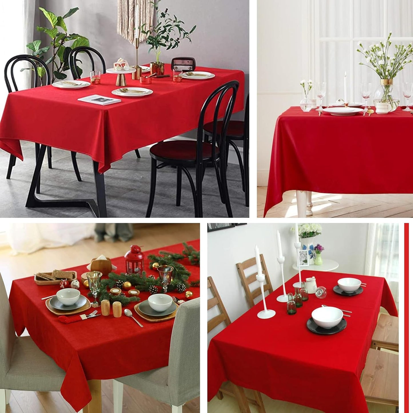 Tablecloth Polyester Table Cloth for 6 Foot Rectangle Tables,Stain and Wrinkle Resistant Washable Fabric Table Covers Polyester Beige Table Clothes for Wedding,Party,Banquet