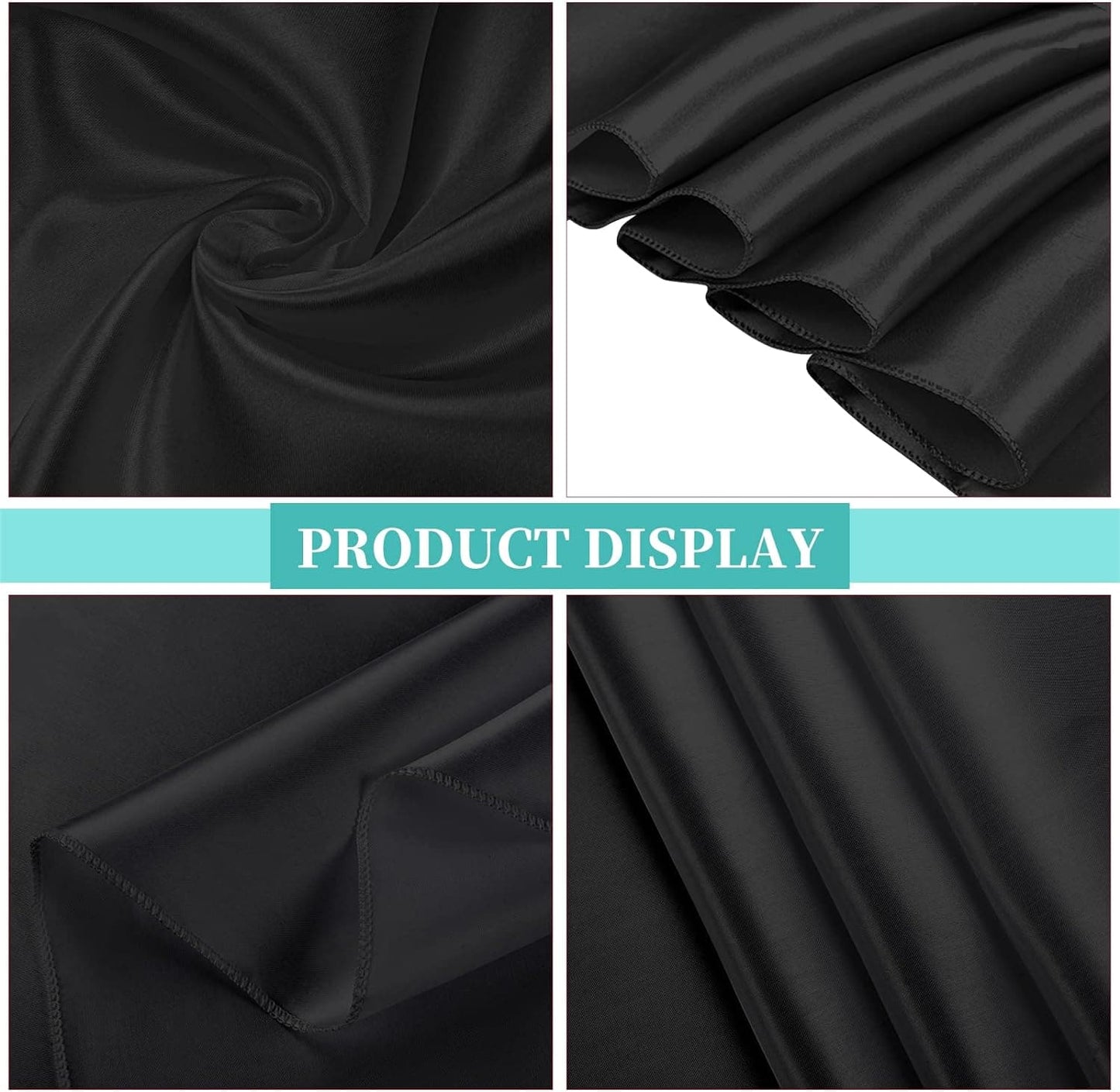 4 Packs Satin Tablecloth 108 Inch