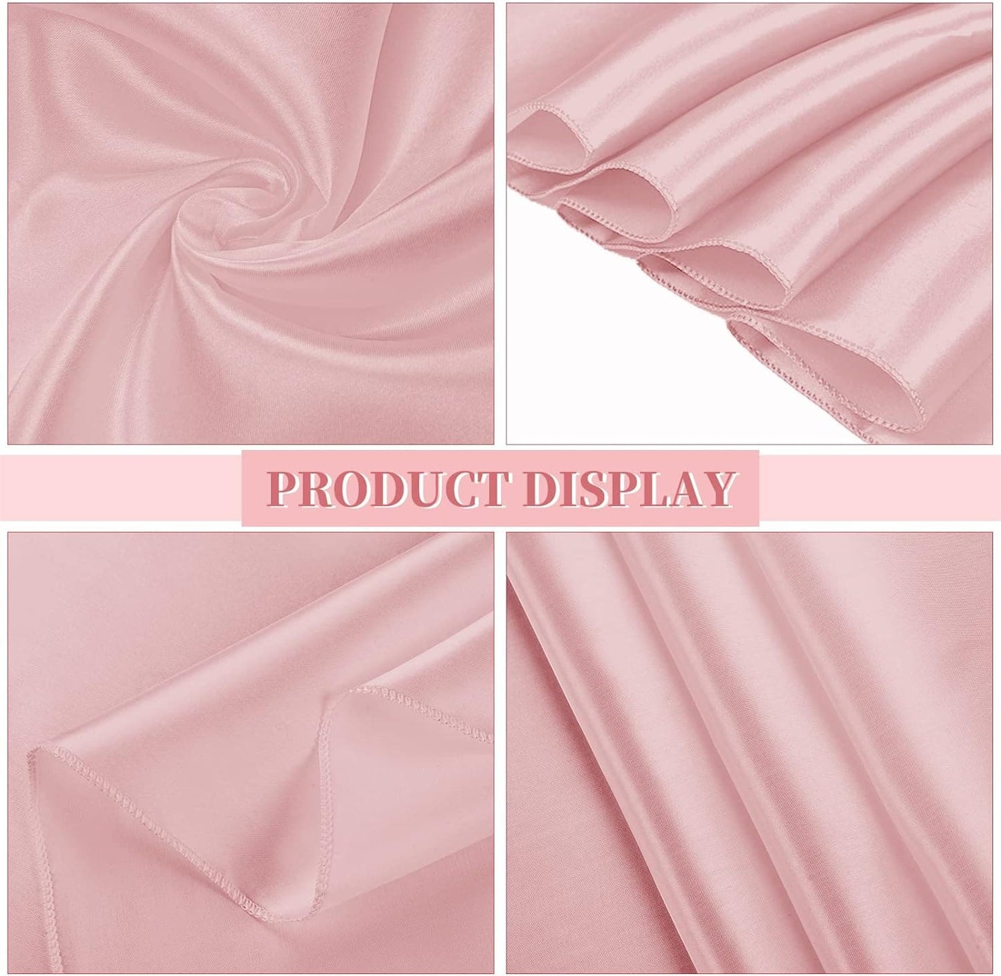 4 Packs Satin Tablecloth 108 Inch