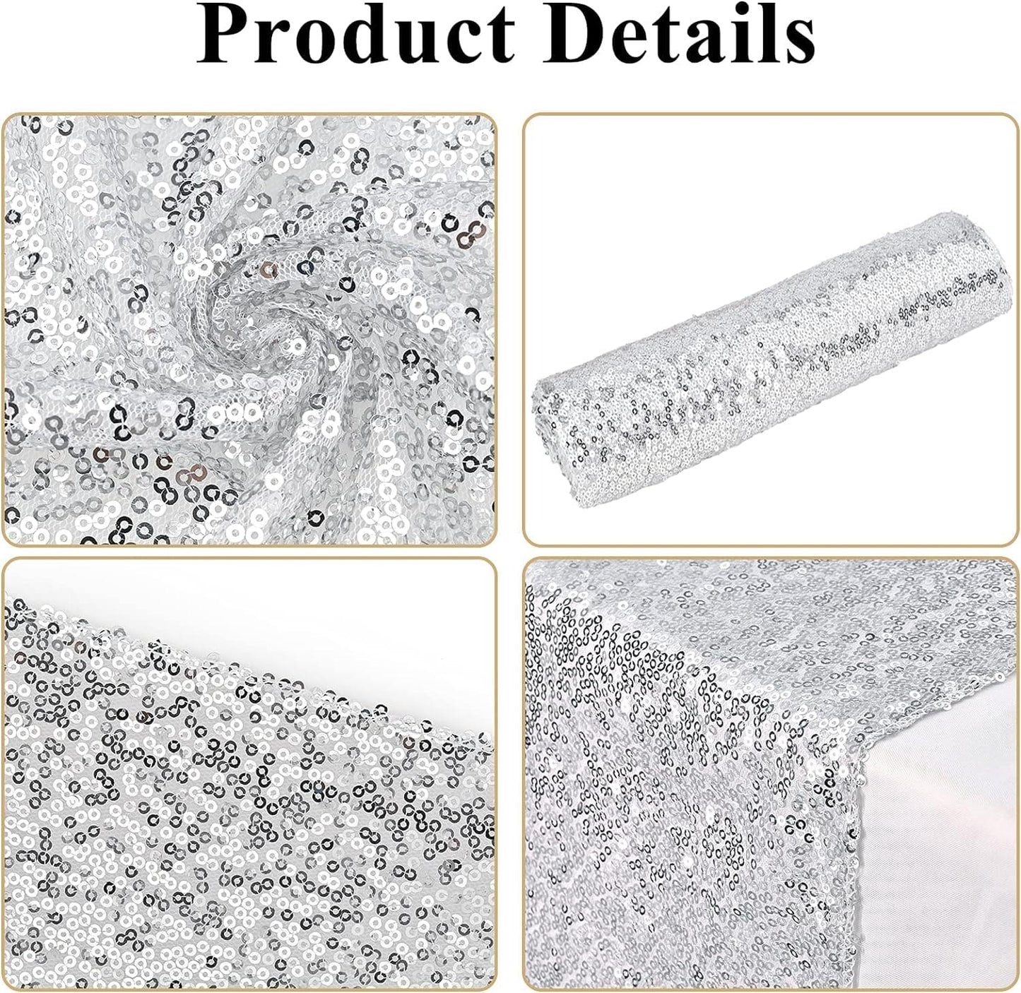 10 Pack Sparkle Table Runner 12" x 108"