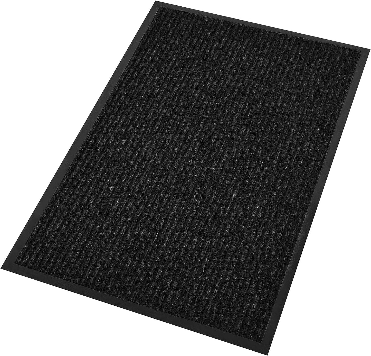 CKDLINS Profile Rubber Door Mat,Heavy Duty, Durable Doormat, Indoor and Outdoor, Waterproof, Easy Clean Shoe Scraper, Home Rug Welcome Mats for Entryway, Patio, Porch