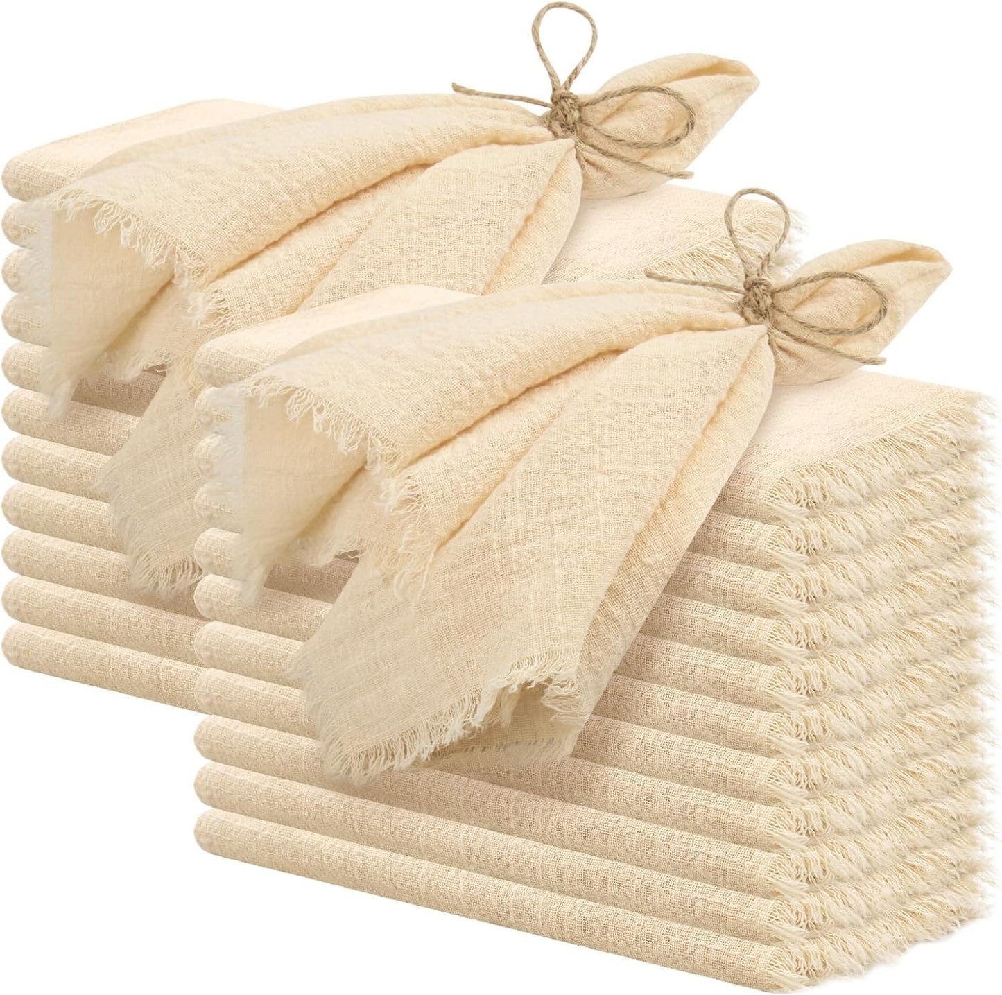 Cotton Napkins with Fringe 16x16 Inches