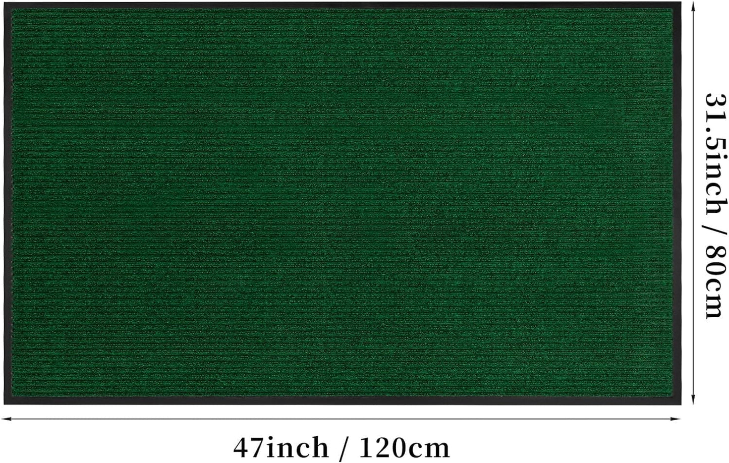 CKDLINS Profile Rubber Door Mat,Heavy Duty, Durable Doormat, Indoor and Outdoor, Waterproof, Easy Clean Shoe Scraper, Home Rug Welcome Mats for Entryway, Patio, Porch