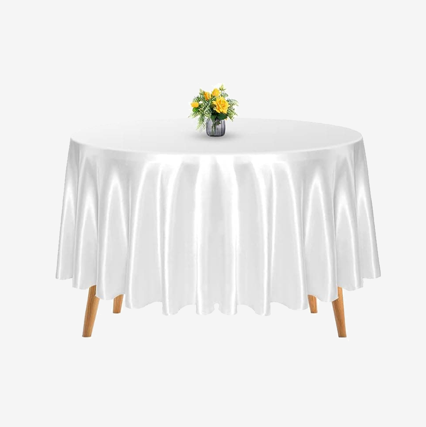 10 Packs Satin Round Tablecloth 108 Inch