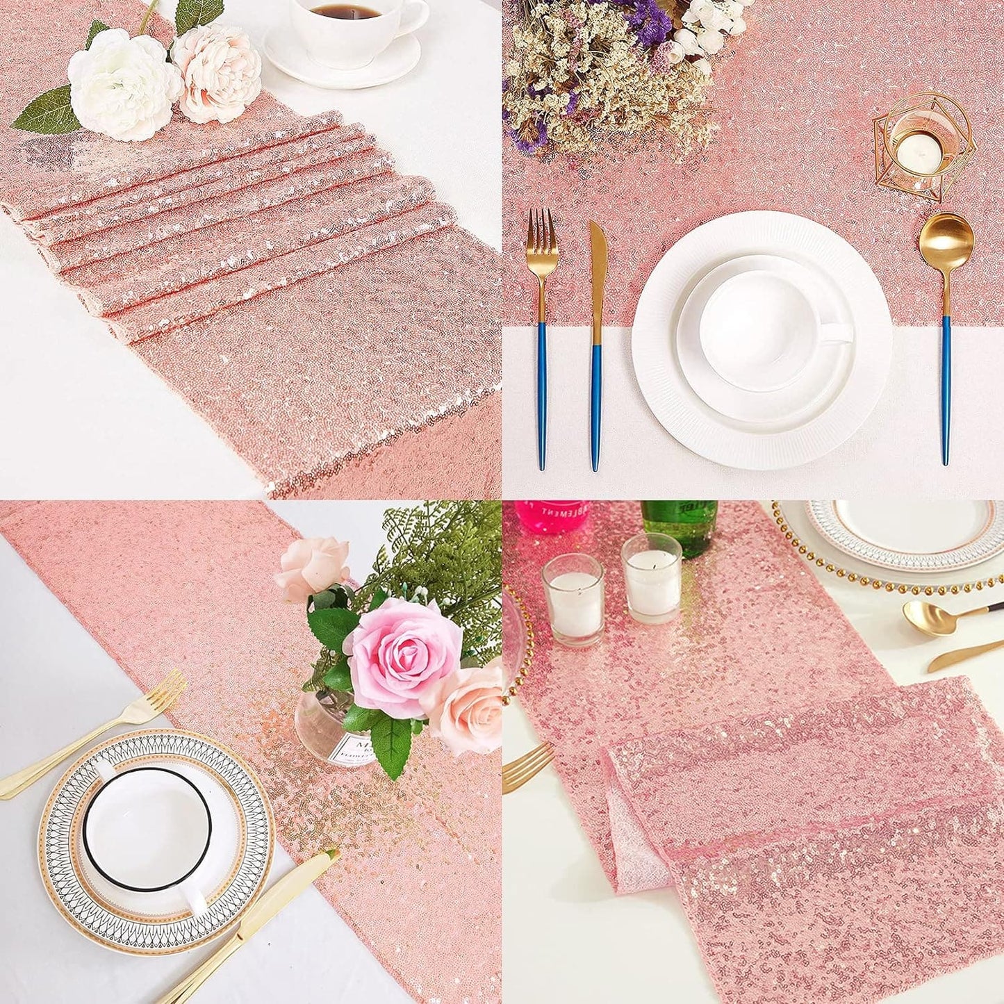 Sparkle Table Runner 12" x 108" Table Cloth