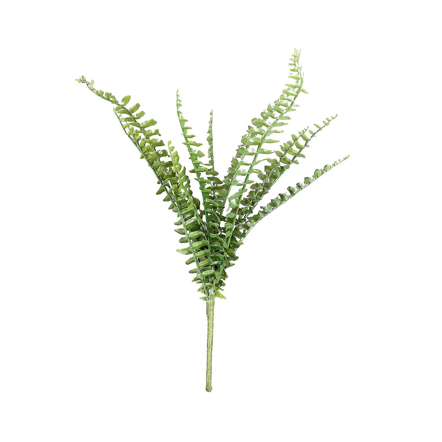 Artificial Boston Fern Green Leaf Plant, Premium Real Touch Indoor Spray 20"