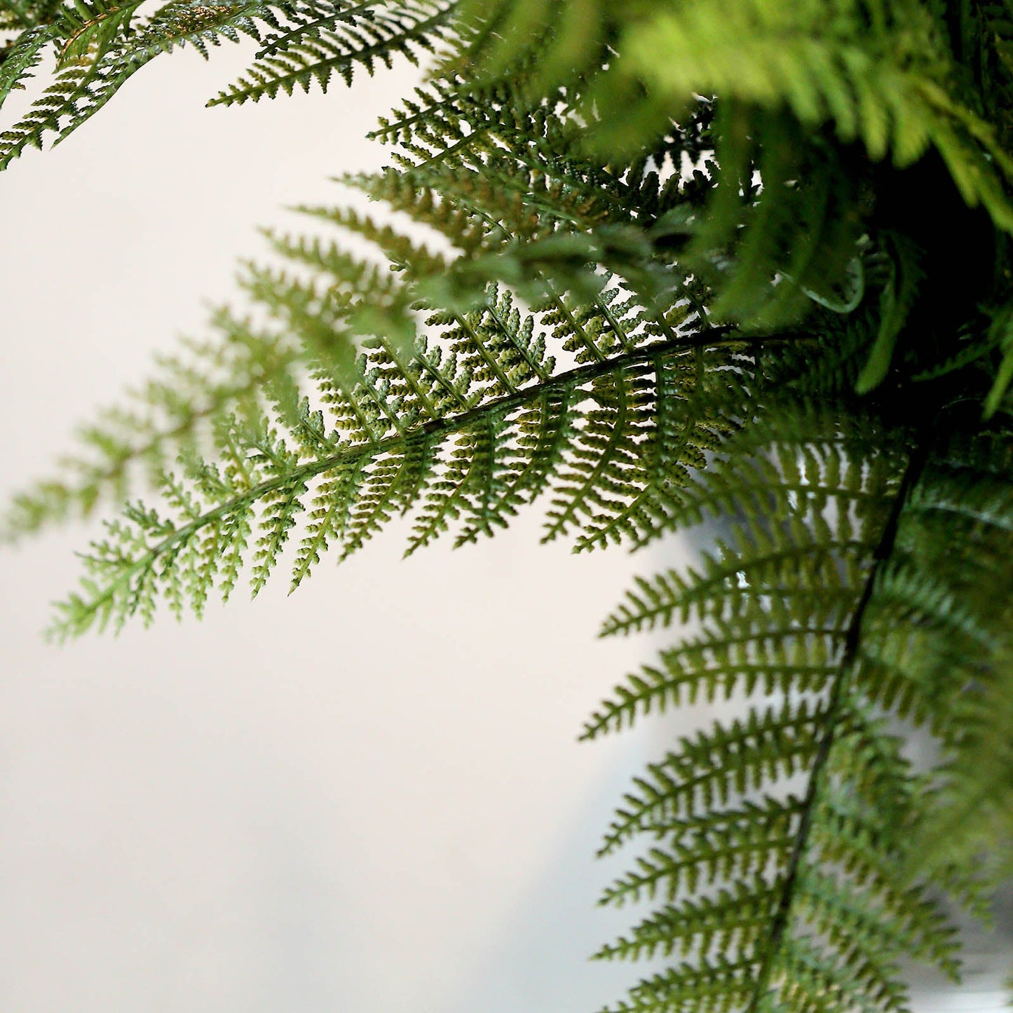Artificial Asparagus Fern Green Leaf Plant, Premium Real Touch Indoor Bush Spray 20"