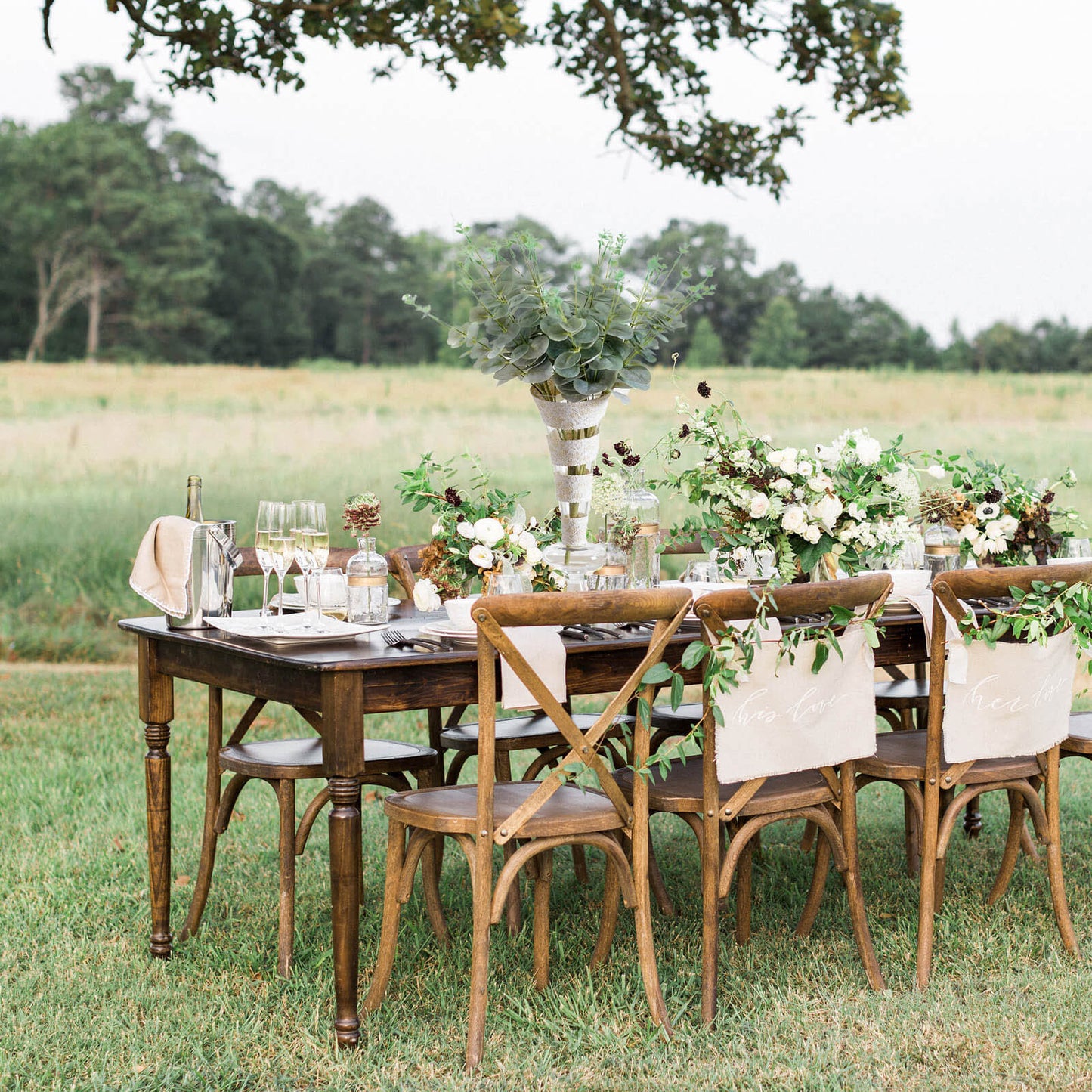 2 Bushes Frosted Green Artificial Eucalyptus Branch Bouquet Plants 19"