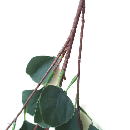 2 Bushes Artificial Eucalyptus Branches, Faux Plant Stems 36" Tall