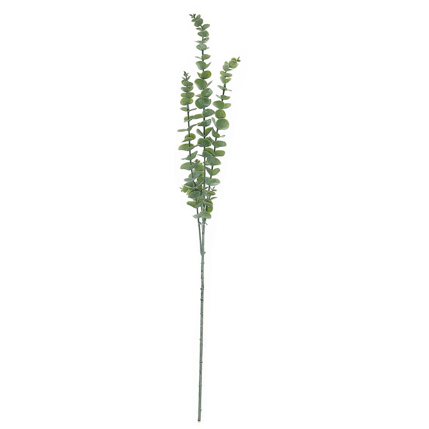 3 Bushes Frosted Green Artificial Eucalyptus Branches Faux Plant 30"