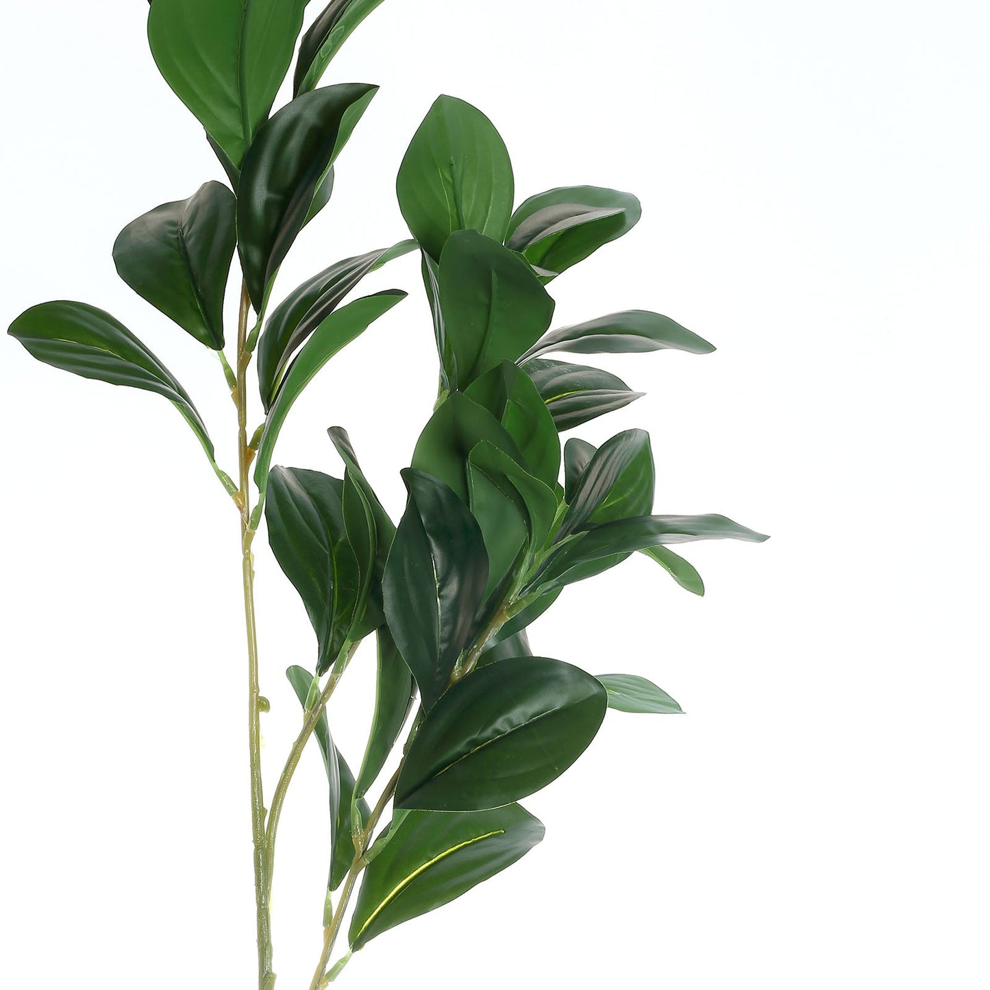 2 Stems Green Artificial Lemon Leaf Branches Faux Greenery Plant 26"