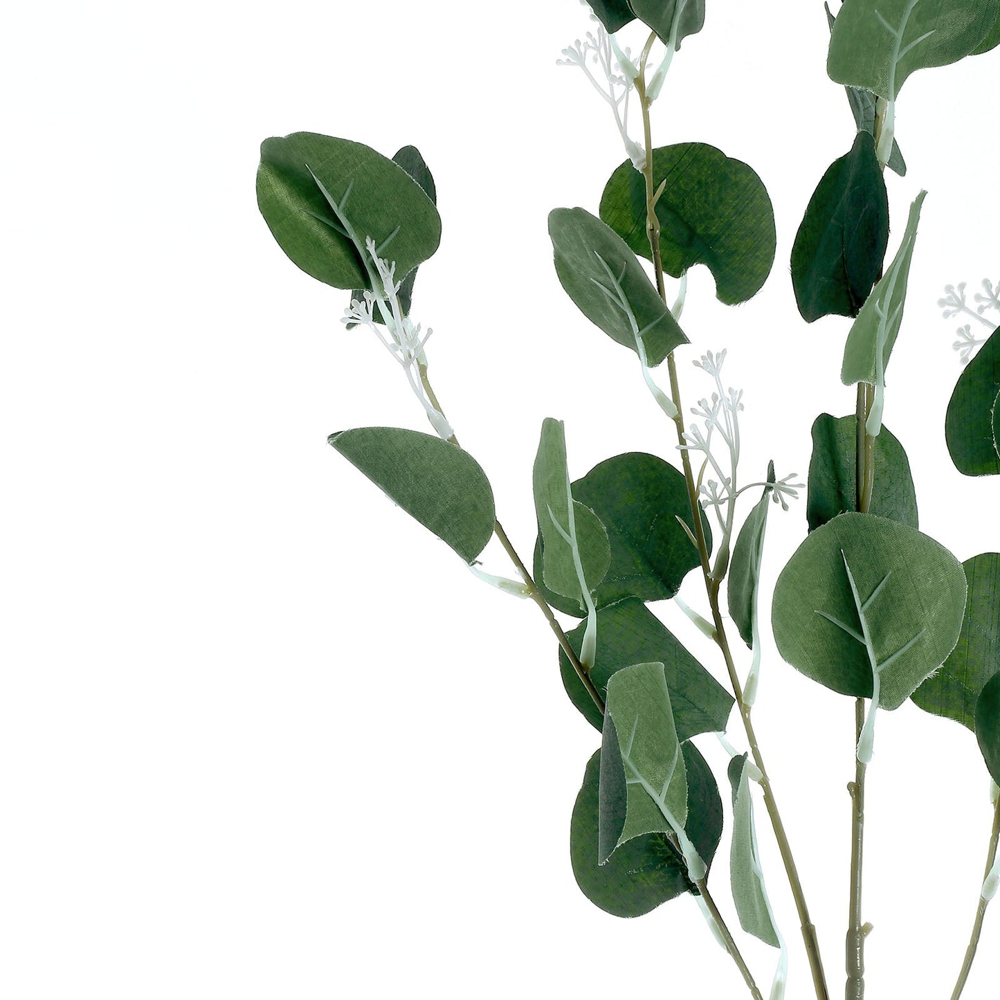 2 Bushes Green Artificial Eucalyptus Branches, Faux Plants 40" Tall