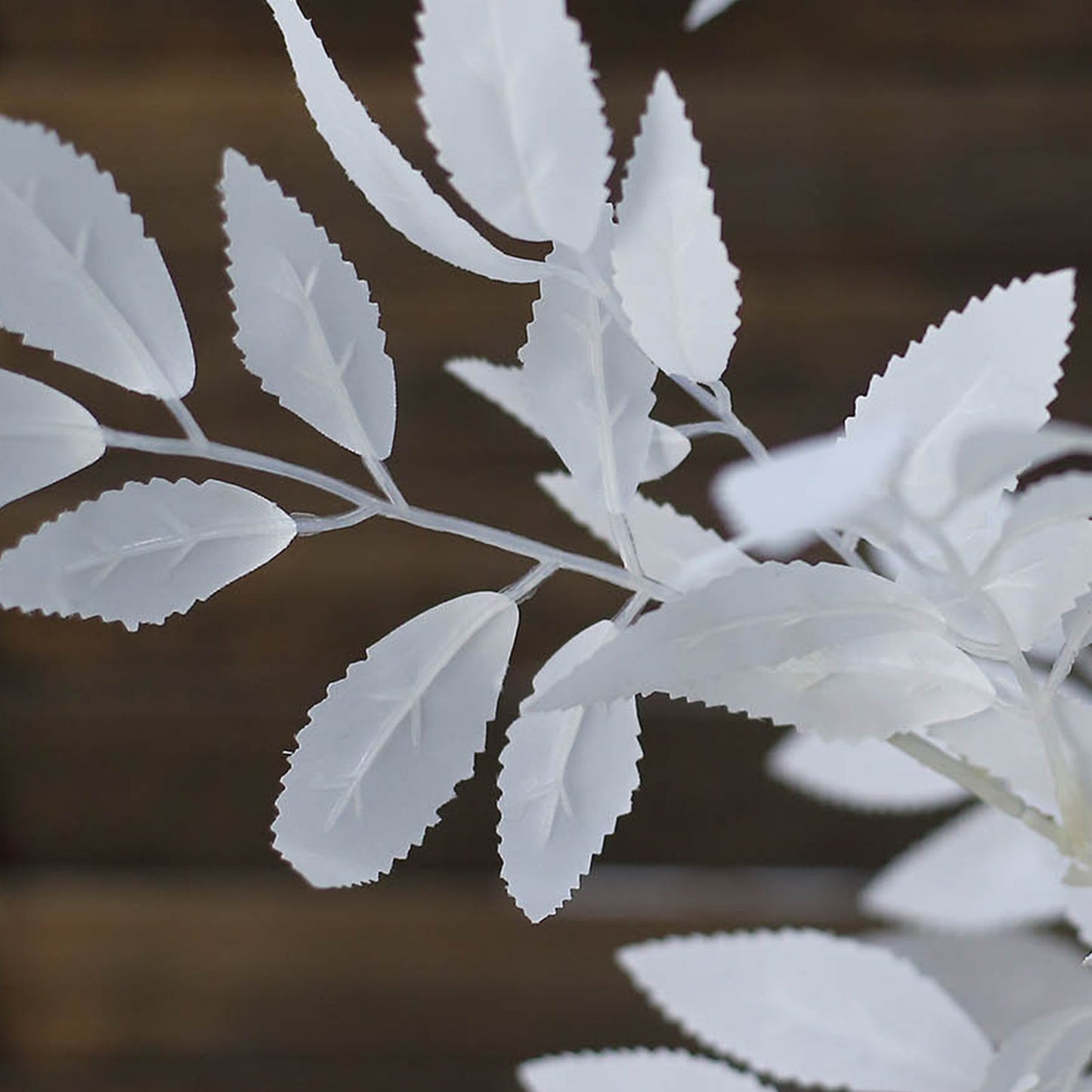 2 Bushes White Artificial Silk Plant Stem Vase Fillers, Faux Beech Leaf Branches 42" Tall