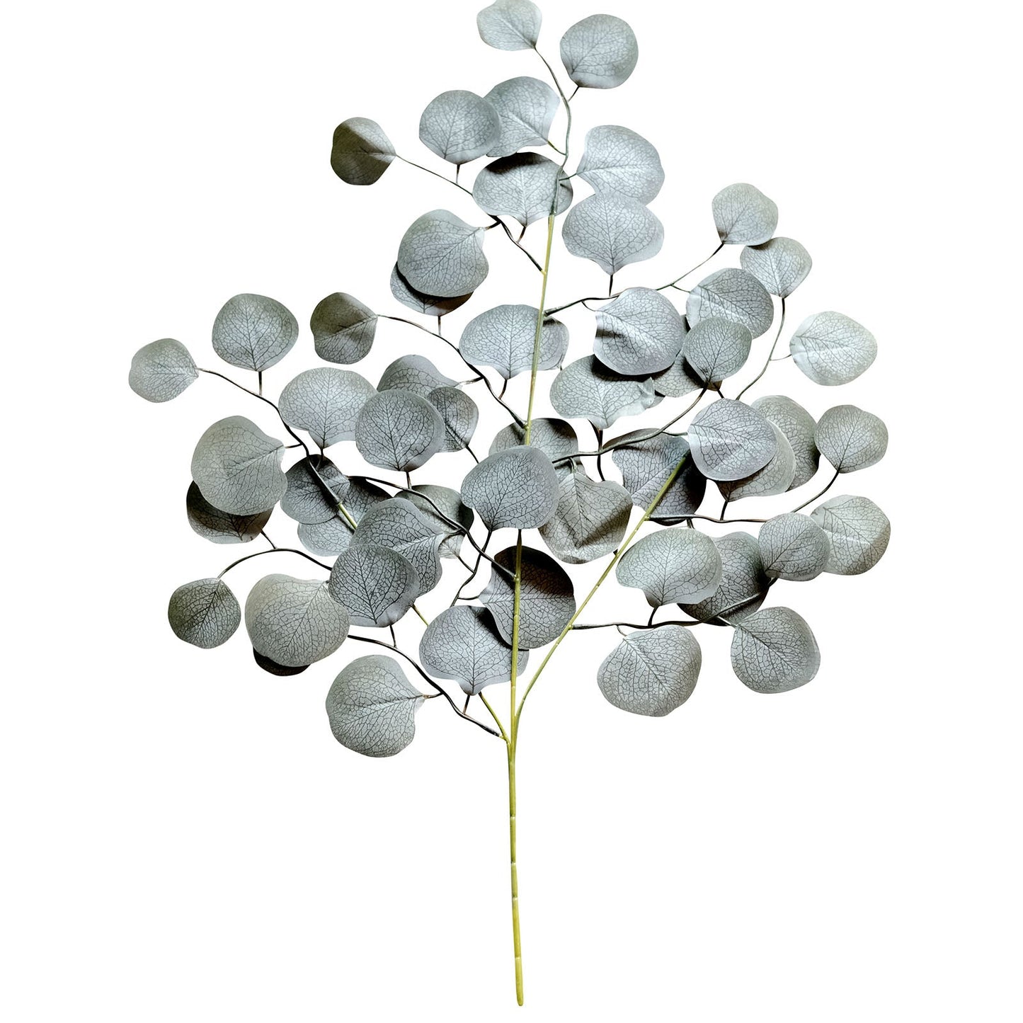 4 Pack Real Touch Frosted Green Artificial Silk Eucalyptus Leaf Stems 25"