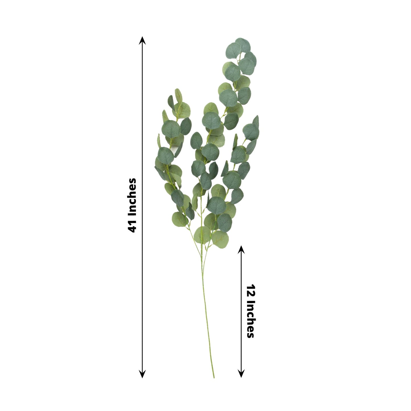 3 Pack Green Real Touch Hanging Artificial Plant Eucalyptus Stems, Silk Silver Dollar Indoor Leaf Sprays 41"