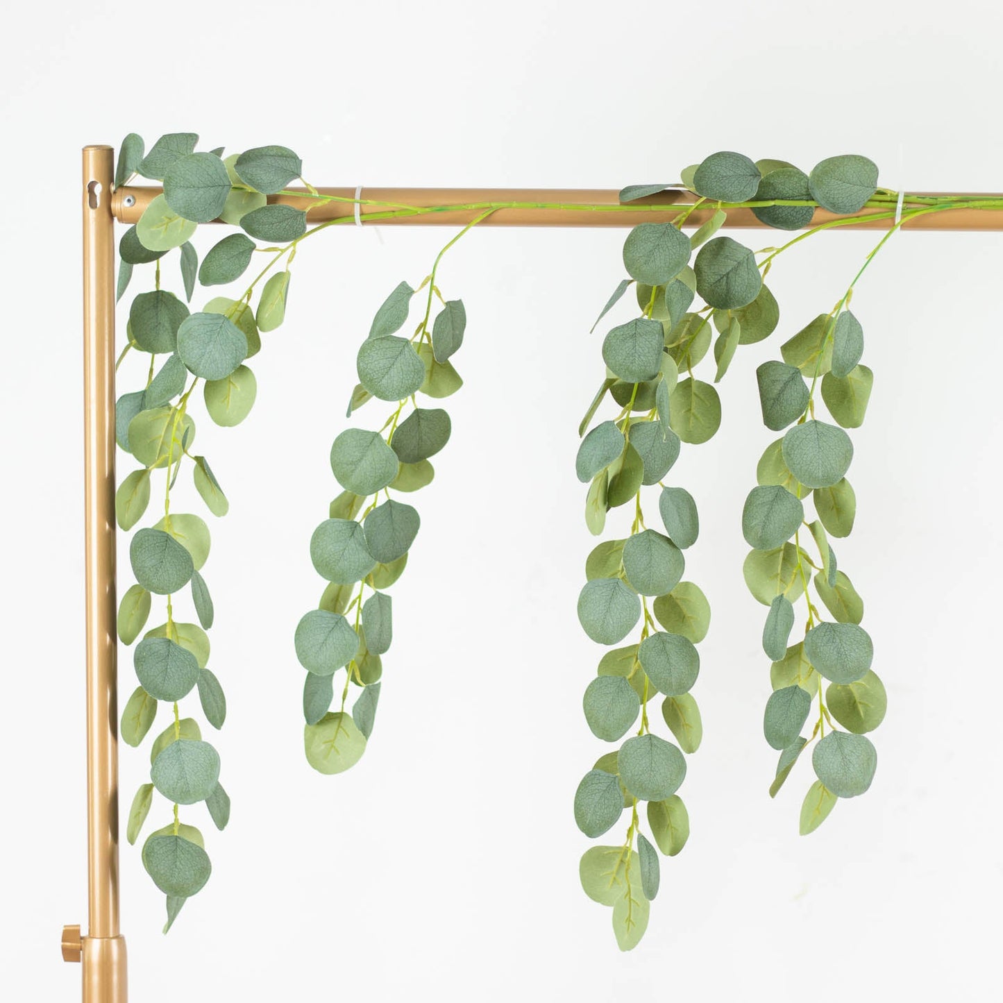 3 Pack Green Real Touch Hanging Artificial Plant Eucalyptus Stems, Silk Silver Dollar Indoor Leaf Sprays 41"