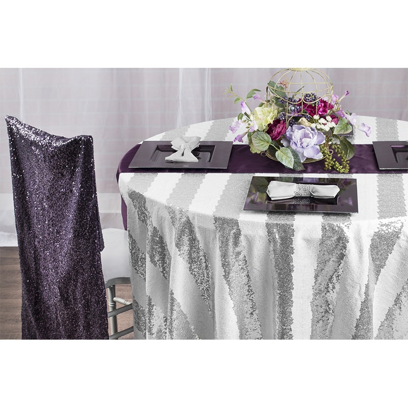 Satin Table Runner - Eggplant/Plum