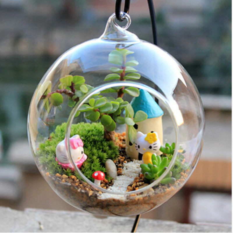 3 Pack Artificial PVC Mini Jelly Bean Decorative Succulent Plants 4"