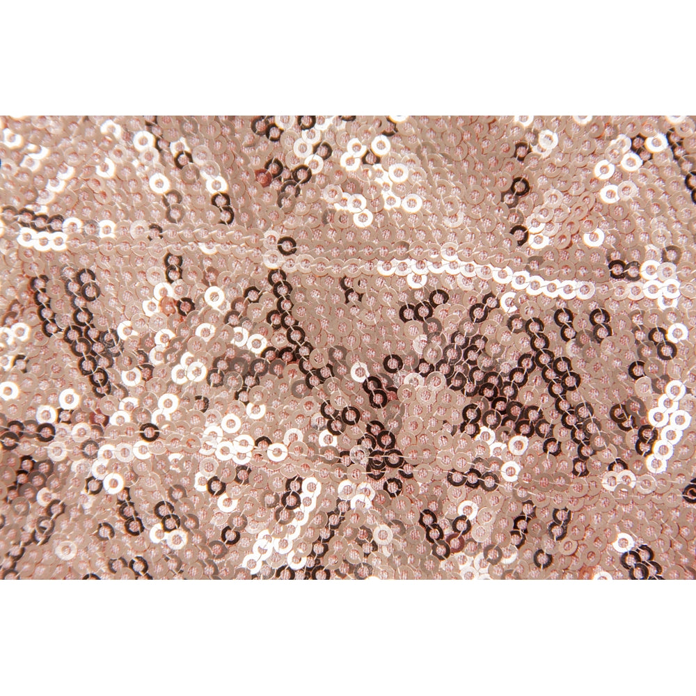 Diamond Glitz Sequin Table Runner - Blush/Rose Gold