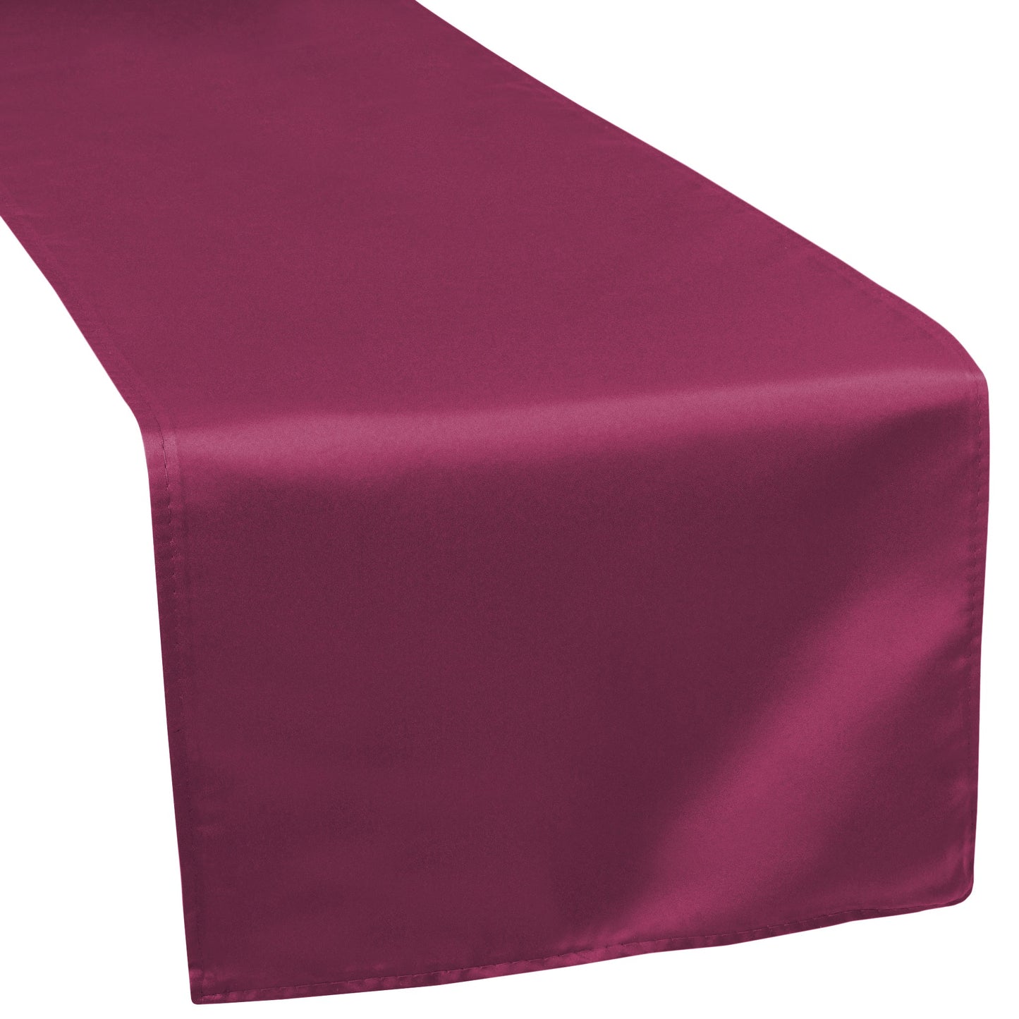 Lamour Satin Table Runner - Mulberry