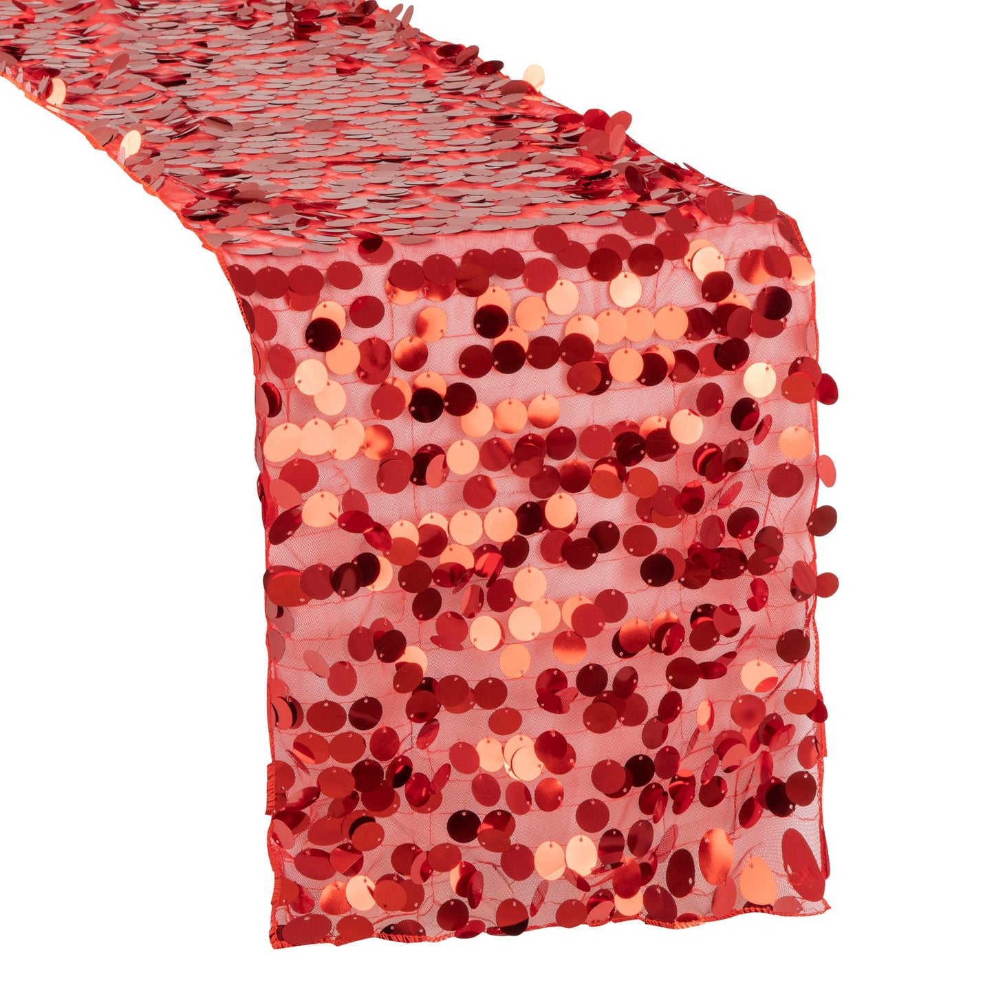 Large Payette Sequin Table Runner - Red