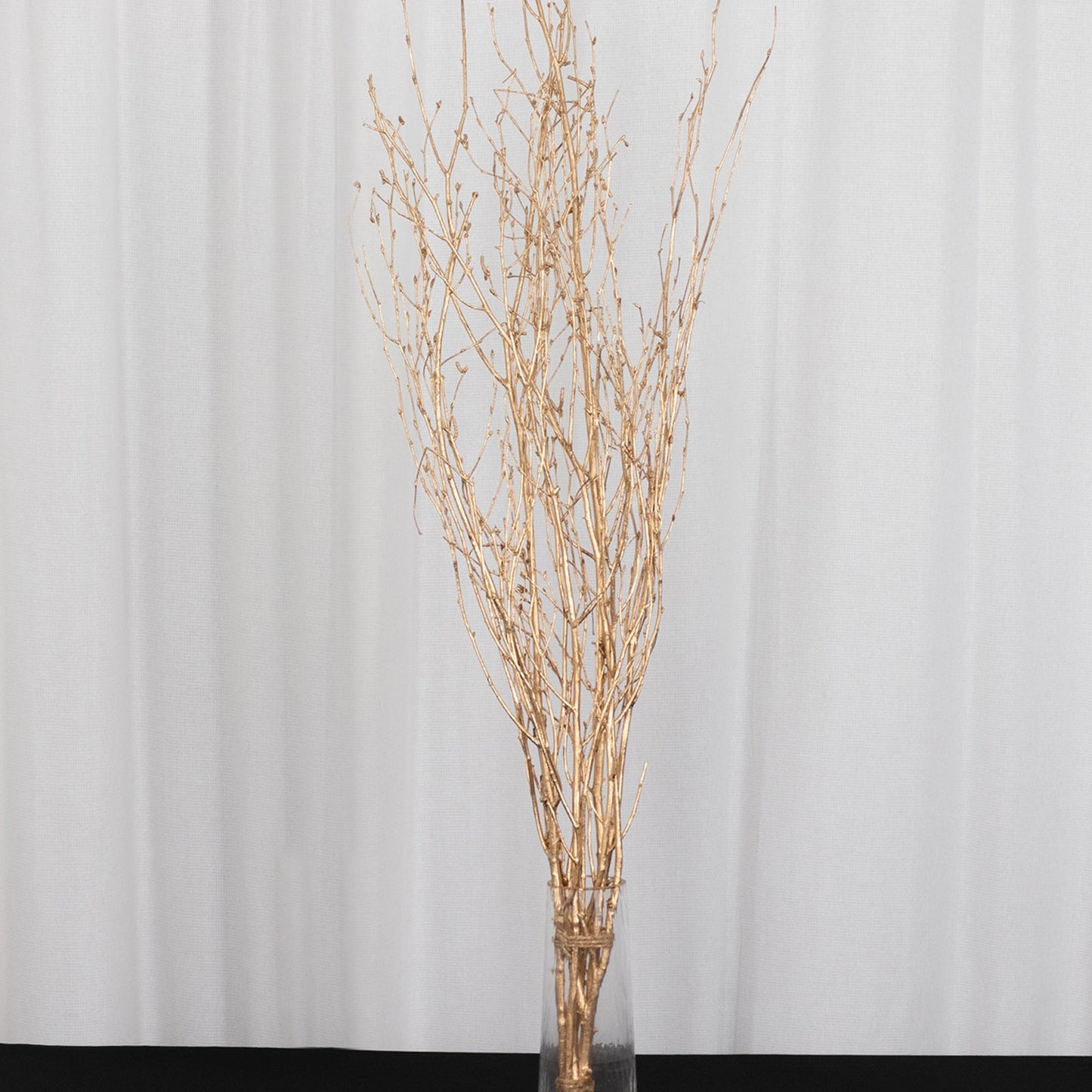 6 Pack Metallic Gold Decorative Birch Tree Branches, Extra Long Natural Dried Willow Twigs Sticks Vase Fillers - 46"