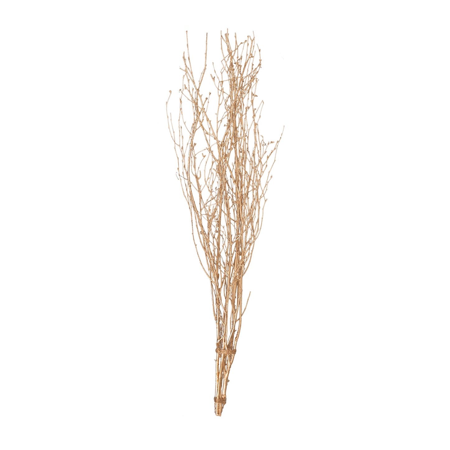 6 Pack Metallic Gold Decorative Birch Tree Branches, Extra Long Natural Dried Willow Twigs Sticks Vase Fillers - 46"