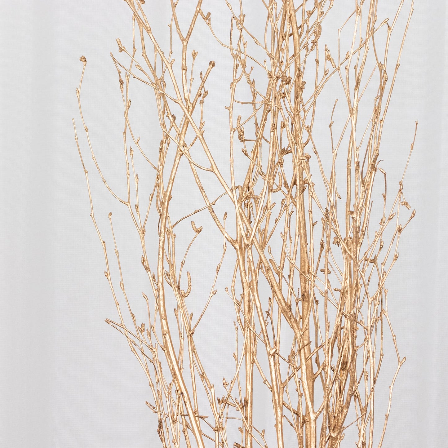 6 Pack Metallic Gold Decorative Birch Tree Branches, Extra Long Natural Dried Willow Twigs Sticks Vase Fillers - 46"