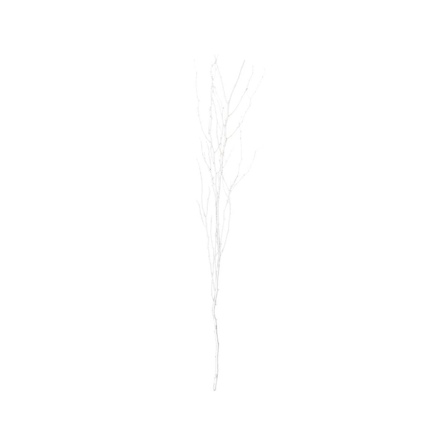 6 Pack Metallic Silver Decorative Birch Tree Branches, Extra Long Natural Dried Willow Twigs Sticks Vase Fillers - 46"