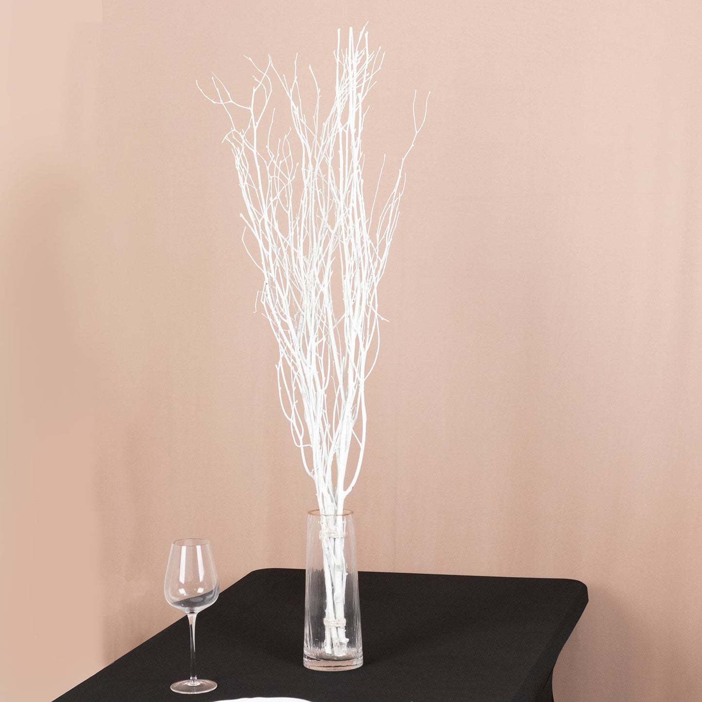 6 Pack White Decorative Birch Tree Branches, Extra Long Natural Dried Willow Twigs Sticks Vase Fillers - 46"