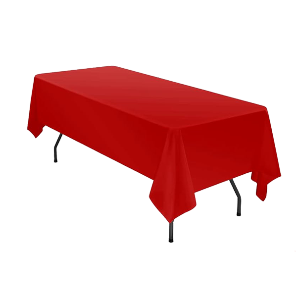 6 Pack Rectangle Tablecloth Polyester 60*126 inch