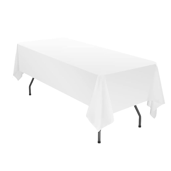 2/4/6 Pack Rectangle Tablecloth Polyester Beige