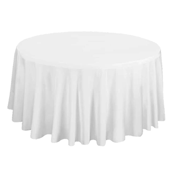 6 Pack Round Tablecloth Polyester Table Cloth 90 inch