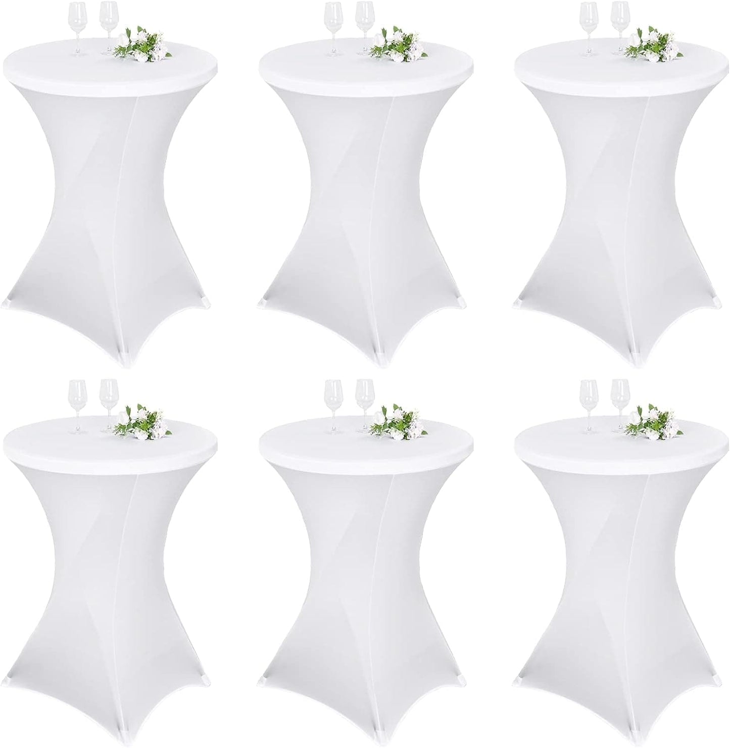 2 Pack Cocktail Square Corners Tablecloth 32"x43"