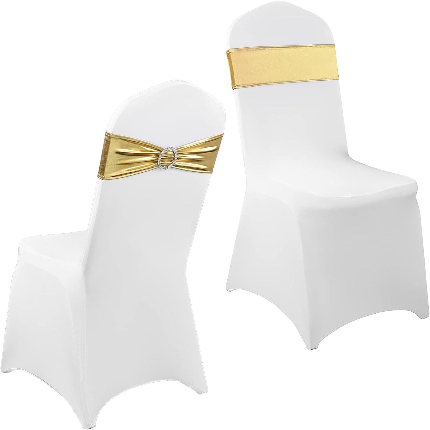 50 PCS Buckle Chair Cover Stretch Chair Band