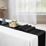 10-Pack 12 x 108 inches Long Premium Satin Table Runner for Wedding, Decorations for Birthday Parties, Banquets, Graduations, Engagements, Table Runners fit Rectange and Round Table